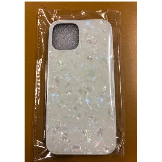 値下げ★ホワイトiphone12/12pro)iphoneケース ガラスシェル スマホ/家電/カメラのスマホアクセサリー(iPhoneケース)の商品写真