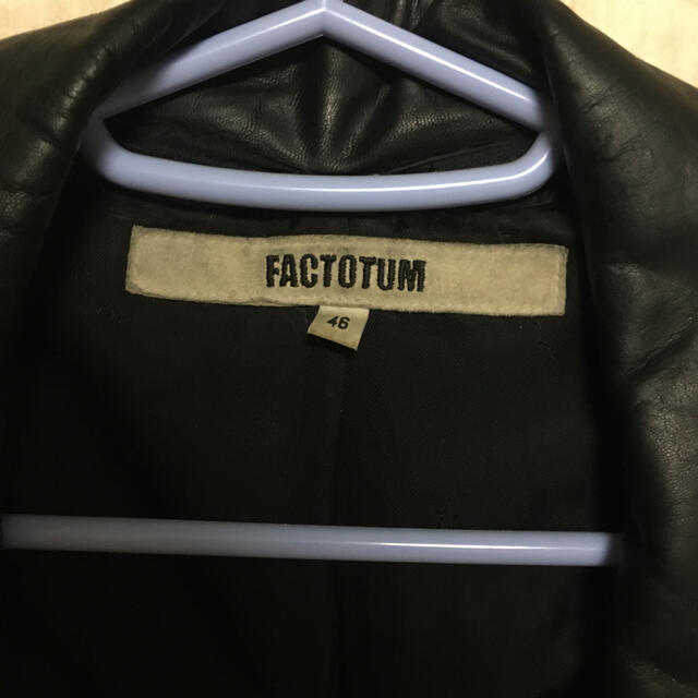 FACTOTUM - factotum ライダースジャケットの通販 by 8888's shop