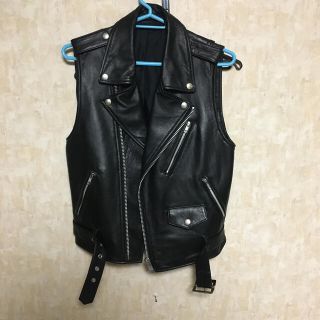 サンローラン(Saint Laurent)の登坂広臣着用　ライダースベスト(ライダースジャケット)