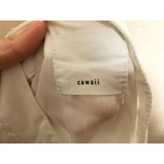 カワイイ(cawaii)のcawaii ブラウス　アシンメトリー(ホワイト)(シャツ/ブラウス(長袖/七分))