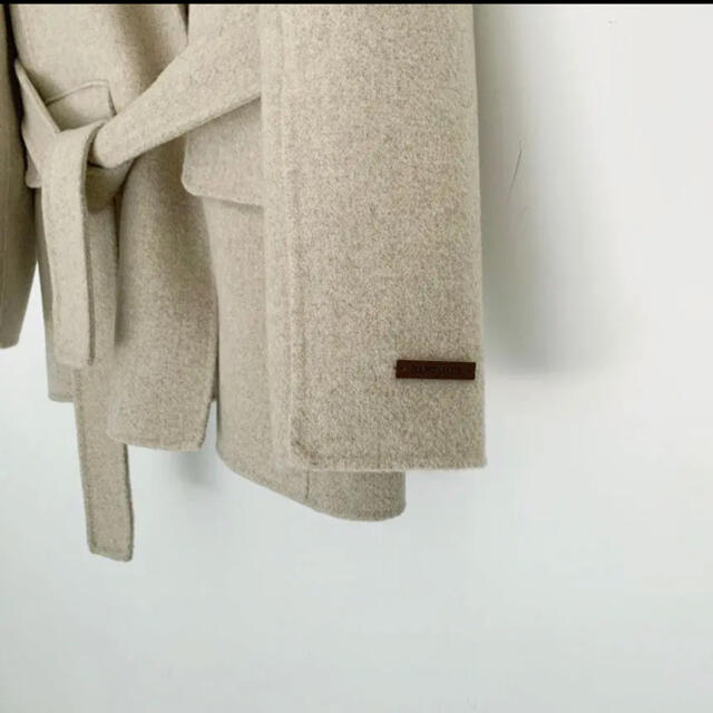 ZARA(ザラ)のウエストベルト　コート レディースのジャケット/アウター(ピーコート)の商品写真
