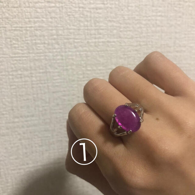 ストーン ジュエリー リング 天然石風 レディースのアクセサリー(リング(指輪))の商品写真