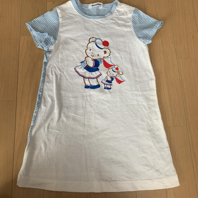 美品　ファミリア  ワンピース　110 キッズ/ベビー/マタニティのキッズ服女の子用(90cm~)(ワンピース)の商品写真