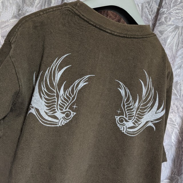 ノースフェイス バックプリント長袖Tシャツ