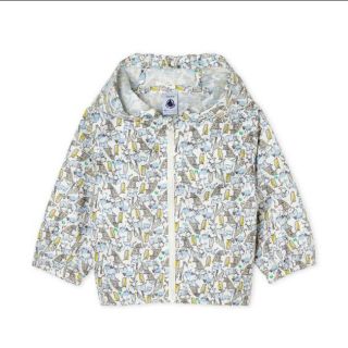 プチバトー(PETIT BATEAU)の36m プチバトー 動物プリントウィンドブレーカー (ジャケット/上着)