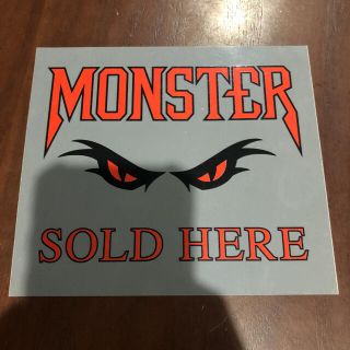 トイマシーン(Toy Machine)の当時物　MONSTER SOLD HERE ステッカー(スケートボード)