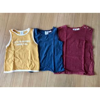 ザラ(ZARA)の最終値下げ★ZARA タンクトップ 3枚組 100cm(Tシャツ/カットソー)