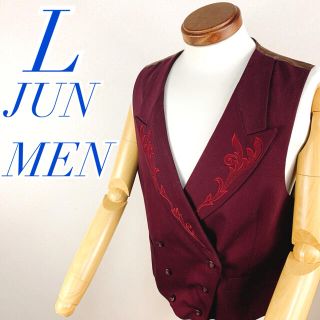 ジュンメン(JUNMEN)のJUN MEN ジュンメン　ベスト　ビリヤード　オシャレ　ワインレッド(ベスト)