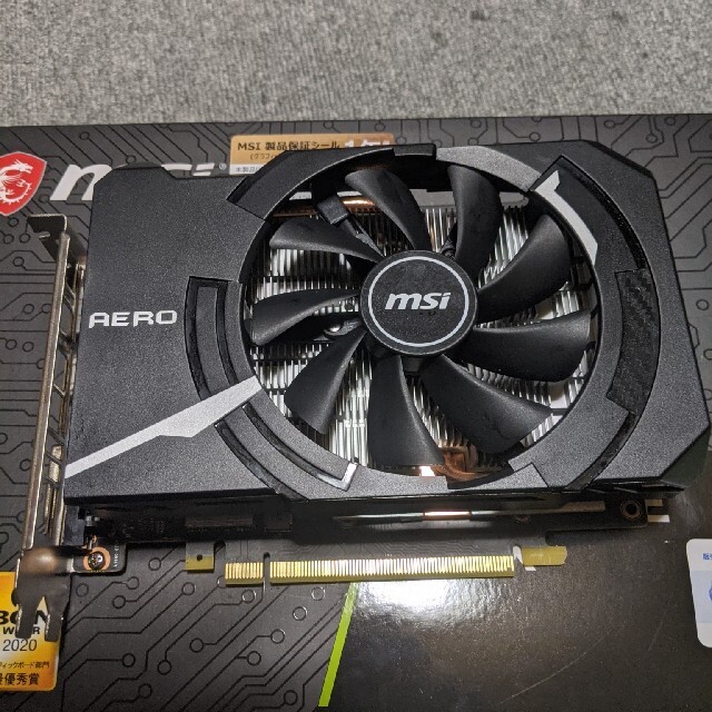 今日で出品終わりです。MSI GTX1660 super OC 国内正規品