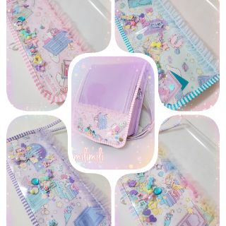 ゆめかわユニコーン　虹　ランドセルカバー　入学　入学祝い　プレゼント　女の子　(バッグ/レッスンバッグ)