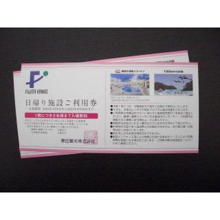 藤田観光 株主優待券 ２枚 箱根小涌園ユネッサン 下田海中水族館(その他)