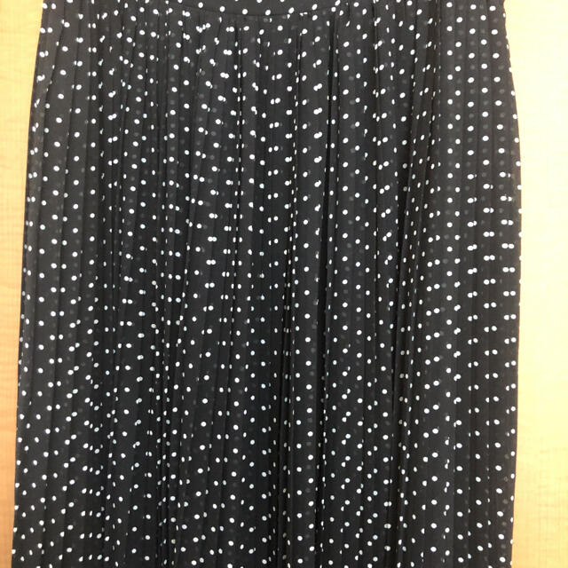 EMSEXCITE(エムズエキサイト)のドット ロングプリーツスカート ems excite  RETRO GIRL レディースのスカート(ロングスカート)の商品写真