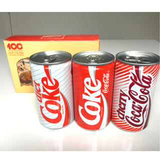 コカコーラ(コカ・コーラ)のコカコーラ Coca-Cola100周年記念 3缶セット(箱入り)(キャラクターグッズ)