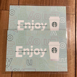 スターバックスコーヒー(Starbucks Coffee)の☆STARBUCKSスターバックスEnjoyレシートクーポン2枚セット☆(フード/ドリンク券)
