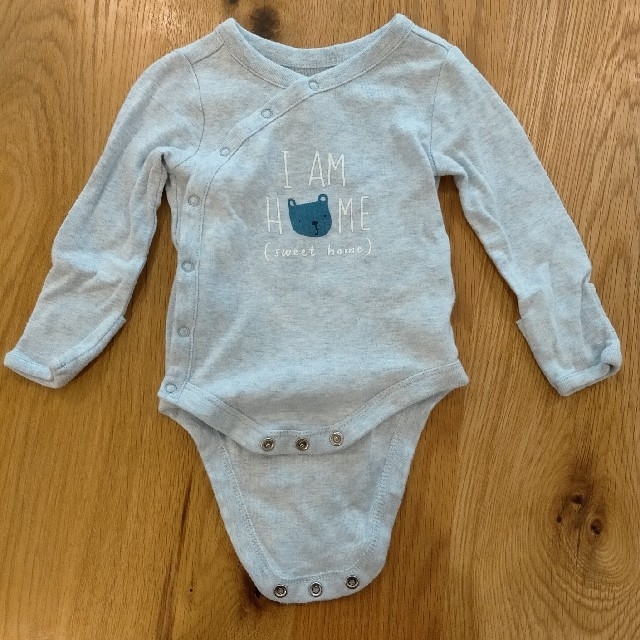 babyGAP(ベビーギャップ)のベビーギャップ 長袖ロンパース 新生児 キッズ/ベビー/マタニティのベビー服(~85cm)(ロンパース)の商品写真