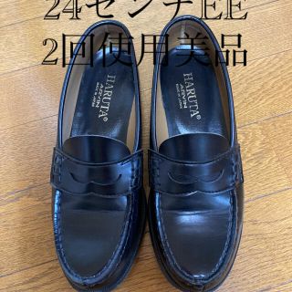 ハルタ(HARUTA)のハルタローファー黒　made in Japan 24センチ 美品(ローファー/革靴)