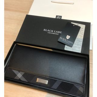 ブラックレーベルクレストブリッジ(BLACK LABEL CRESTBRIDGE)の【新品タグ付き】ブラックレーベル・クレストブリッジ 長財布 チェック　ブラック(長財布)