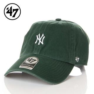 【新品】47BRAND NY ヤンキース 帽子 ダークグリーン 深緑 キャップ(キャップ)