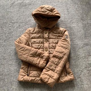 モンクレール(MONCLER)のショート丈　キャメルカラーダウンコート(ダウンコート)