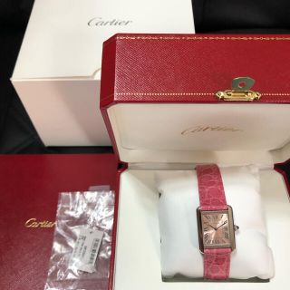 カルティエ(Cartier)のカルティエ  タンク　ソロ　ピンク　完品　未使用　時計　レディース(腕時計)