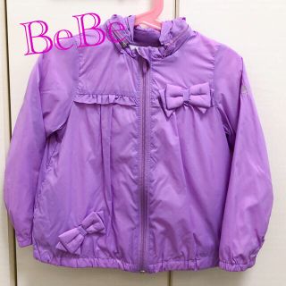 ベベ(BeBe)の【BeBe】新品未使用　パープルブルゾン　110サイズ(ジャケット/上着)