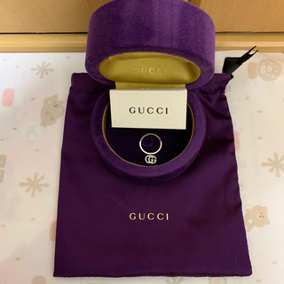 グッチ(Gucci)の最終値下げ☆ GUCCI GGランニング ダイヤモンド付き 18K リング(リング(指輪))