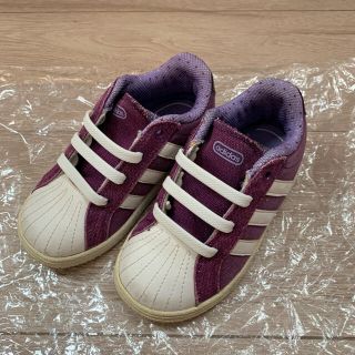 アディダス(adidas)のアディダススニーカー　紫　14センチ(スニーカー)