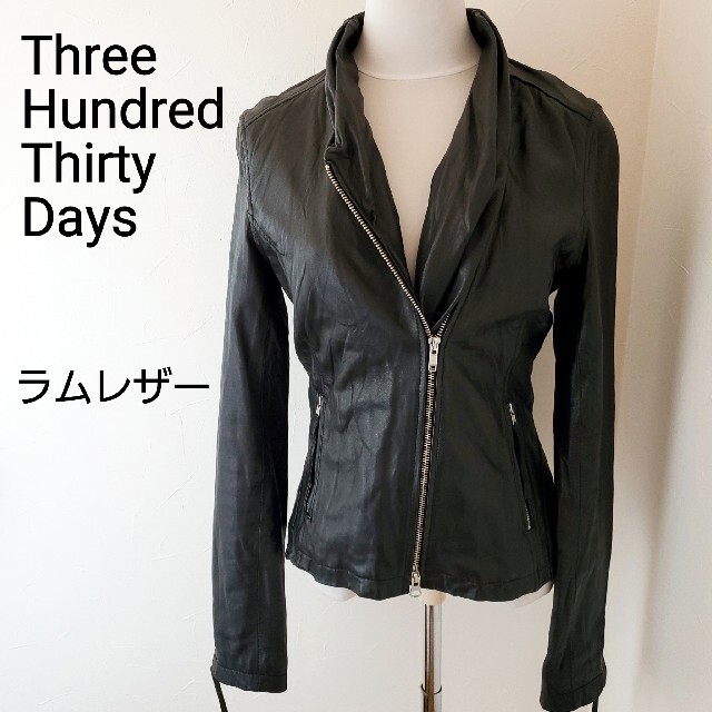 Three Hundred Thirty Days/羊革ライダースジャケット本革-