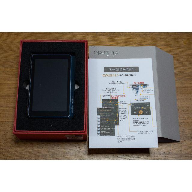 Opus #1s Lapis Blue 純正革ケース付き スマホ/家電/カメラのオーディオ機器(ポータブルプレーヤー)の商品写真