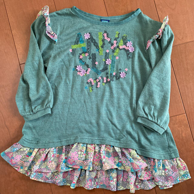 ANNA SUI mini(アナスイミニ)のアナスイミニ　長袖　チュニック　双子　姉妹 キッズ/ベビー/マタニティのキッズ服女の子用(90cm~)(Tシャツ/カットソー)の商品写真