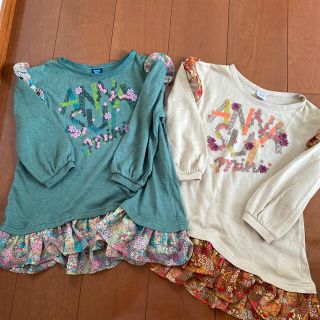 アナスイミニ(ANNA SUI mini)のアナスイミニ　長袖　チュニック　双子　姉妹(Tシャツ/カットソー)