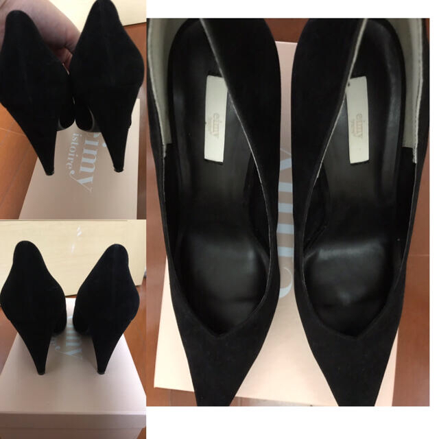 eimy istoire(エイミーイストワール)の美品 エイミーイストワール コーンヒールパンプス レディースの靴/シューズ(ハイヒール/パンプス)の商品写真