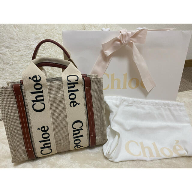 クーポンで6650円引き Chloe woodyスモールトート 新品未使用20cm-奥行き