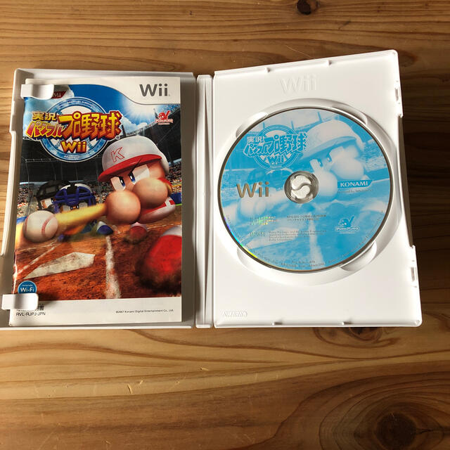 KONAMI(コナミ)の中古　実況パワフルプロ野球Wii Wii エンタメ/ホビーのゲームソフト/ゲーム機本体(家庭用ゲームソフト)の商品写真