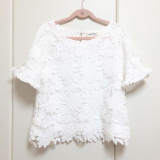 ミッシュマッシュ(MISCH MASCH)の今期 新品☆ ミッシュマッシュ レース ブラウス ☆ ビジュー(シャツ/ブラウス(長袖/七分))