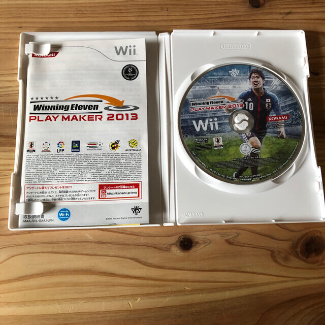 KONAMI(コナミ)の中古　ウイニングイレブン プレーメーカー 2013 Wii エンタメ/ホビーのゲームソフト/ゲーム機本体(家庭用ゲームソフト)の商品写真