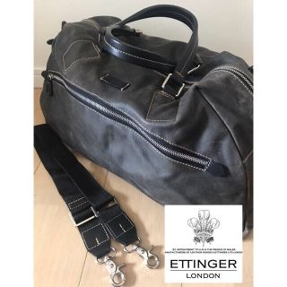 エッティンガー(ETTINGER)の美品　ETTINGER  エッティンガー　レザー  ボストンバッグ(ボストンバッグ)