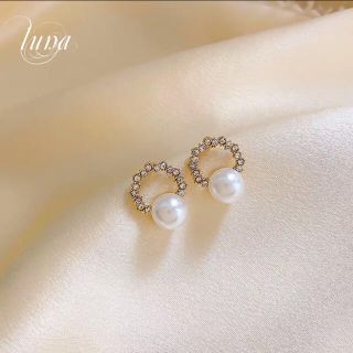 スタージュエリー(STAR JEWELRY)のPearl Round pierce★s925 post  mini(ピアス)