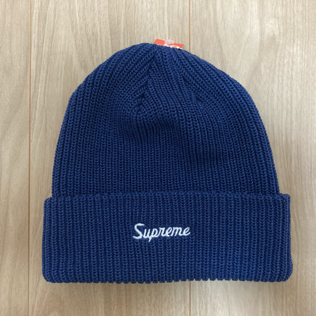 Supreme(シュプリーム)の21SS Supreme loose gauge beanie ネイビー メンズの帽子(ニット帽/ビーニー)の商品写真