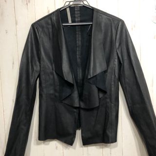 ザラ(ZARA)のフェクレザー　ZARA ジャケット　美品(ノーカラージャケット)