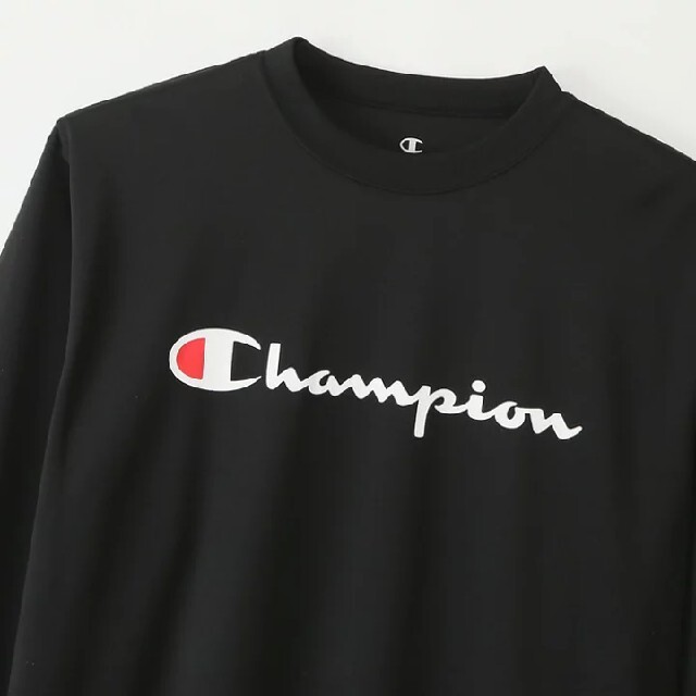 新品 L チャンピオン バスケットボール ロング スリーブ スポーツTシャツ 黒