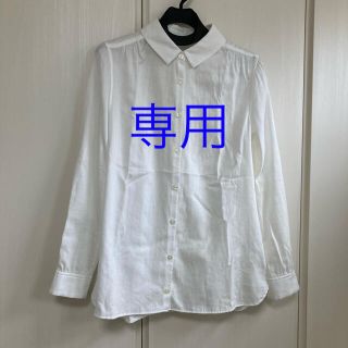 ミナペルホネン(mina perhonen)の【専用】ミナペルホネン＊even 白　裾フリル　ブラウス(シャツ/ブラウス(長袖/七分))