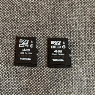 東芝 microSDHCカード 4GB 2枚(PC周辺機器)