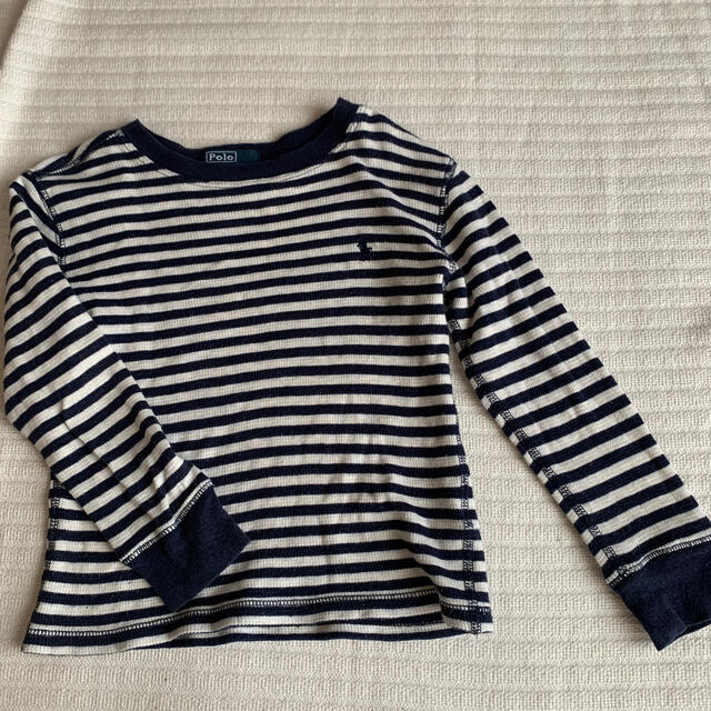 POLO RALPH LAUREN(ポロラルフローレン)のラルフローレン　ポロ　カットソー　ボーダー　3T 100 キッズ/ベビー/マタニティのキッズ服男の子用(90cm~)(Tシャツ/カットソー)の商品写真