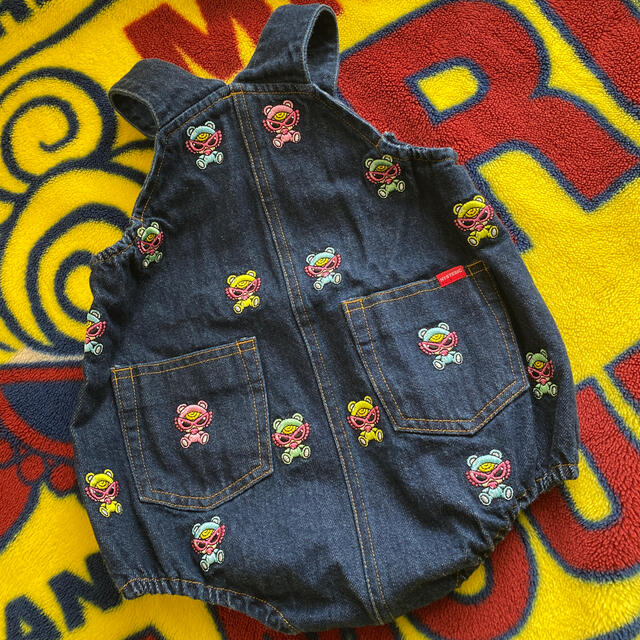 HYSTERIC MINI(ヒステリックミニ)のヒスミニ テディミニ サロペット キッズ/ベビー/マタニティのキッズ服女の子用(90cm~)(パンツ/スパッツ)の商品写真