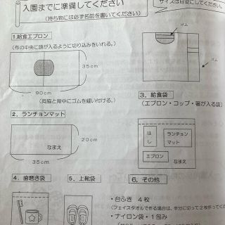 エプロン確認用(衣装)