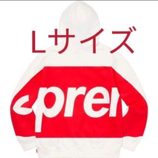 Supreme Big Logo Hooded Sweatshirt 黒　L