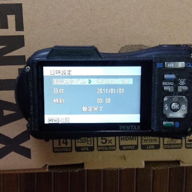 PENTAX(ペンタックス)のPENTAX Optio WG-1 GPS シャイニングオレンジ スマホ/家電/カメラのカメラ(コンパクトデジタルカメラ)の商品写真
