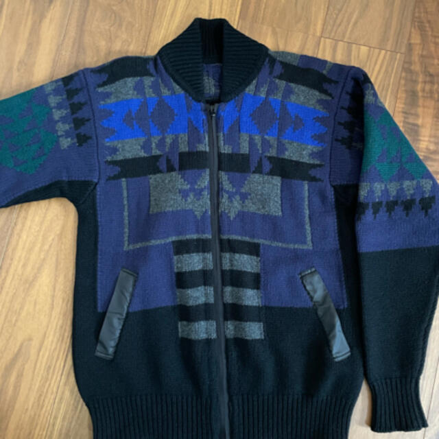 sacai ジップアップニットブルゾン - ブルゾン