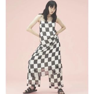 スティーブンアラン(steven alan)の専用★A PUPIL＞FLAG CHECK CAMISOLE DRESS/ワンピ(ロングワンピース/マキシワンピース)